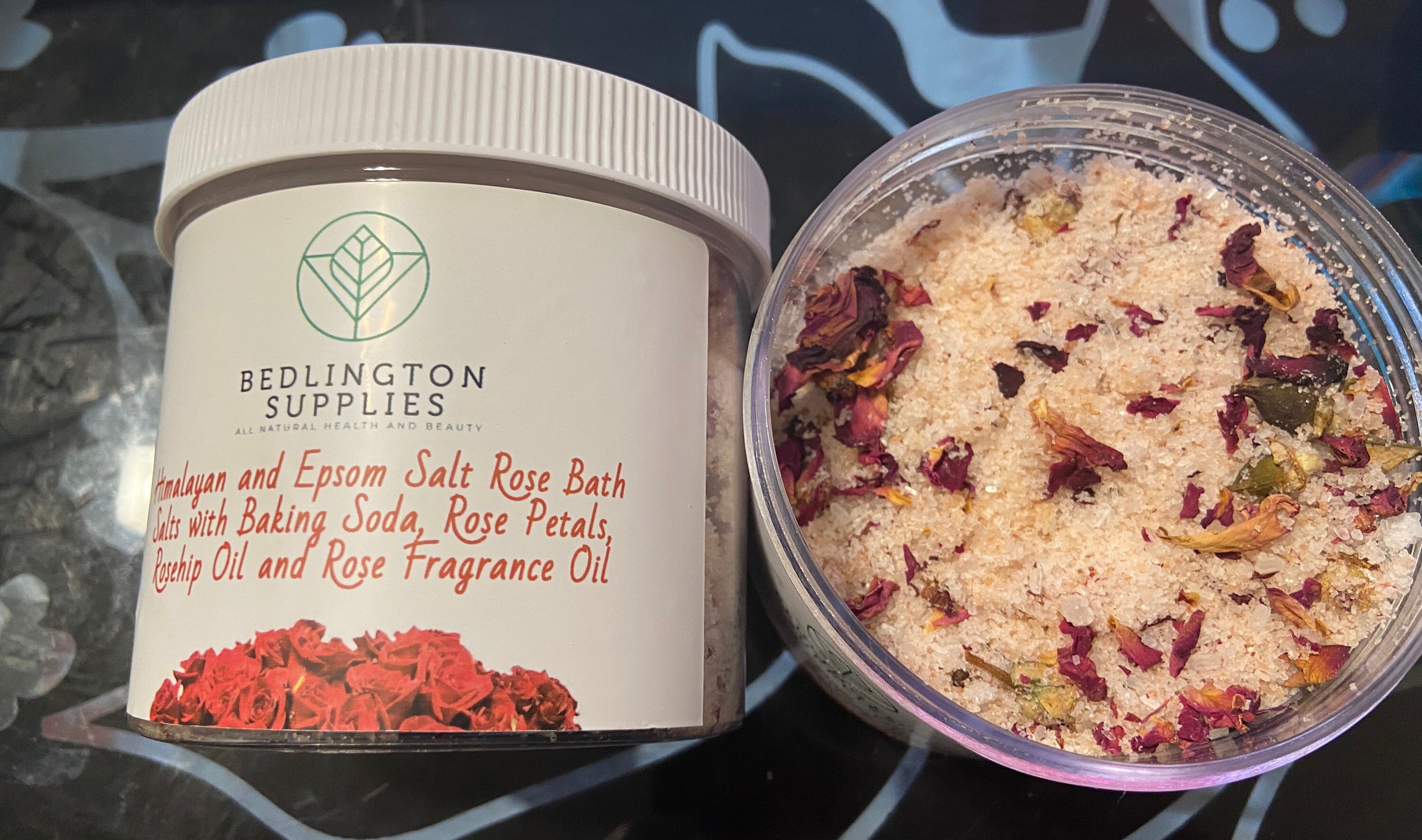 Rose Petal Himalayan and Epsom Salt Rose Bath Salts With Etsy