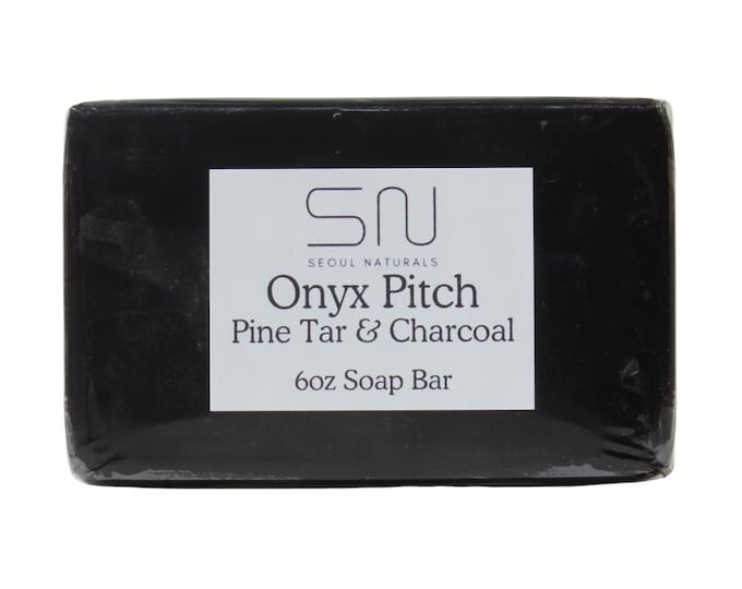 Featured listing image: Seoul Naturals Onyx Pitch Pine Tar Soap, k beauty, 6 oz