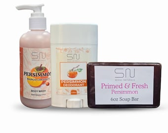 Persimmon Self-Care Pack: Vegan, Nonenal Odor Neutralizer, 16oz