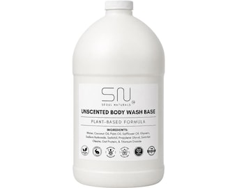 Unscented Body Wash Base - 1 gal or 1/2 gal