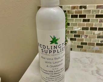 Moisturizing Aloe Vera Goats Milk Lotion with Lavender and Chamomile