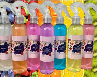 Fruity Scented Line of Body Sprays, 4 and 8 oz options, Non-Vegan, Non-GMO, All Natural