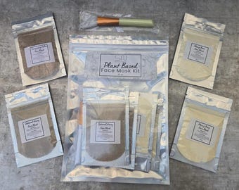 Seoul Naturals Variety Face Mask Kit, 4 Masks with Applicator, vegan, all natural