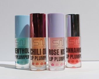 Seoul Naturals Hyaluronic Acid Lip Plumper, 0.2 oz, Available in 4 flavors, All Natural, Vegan