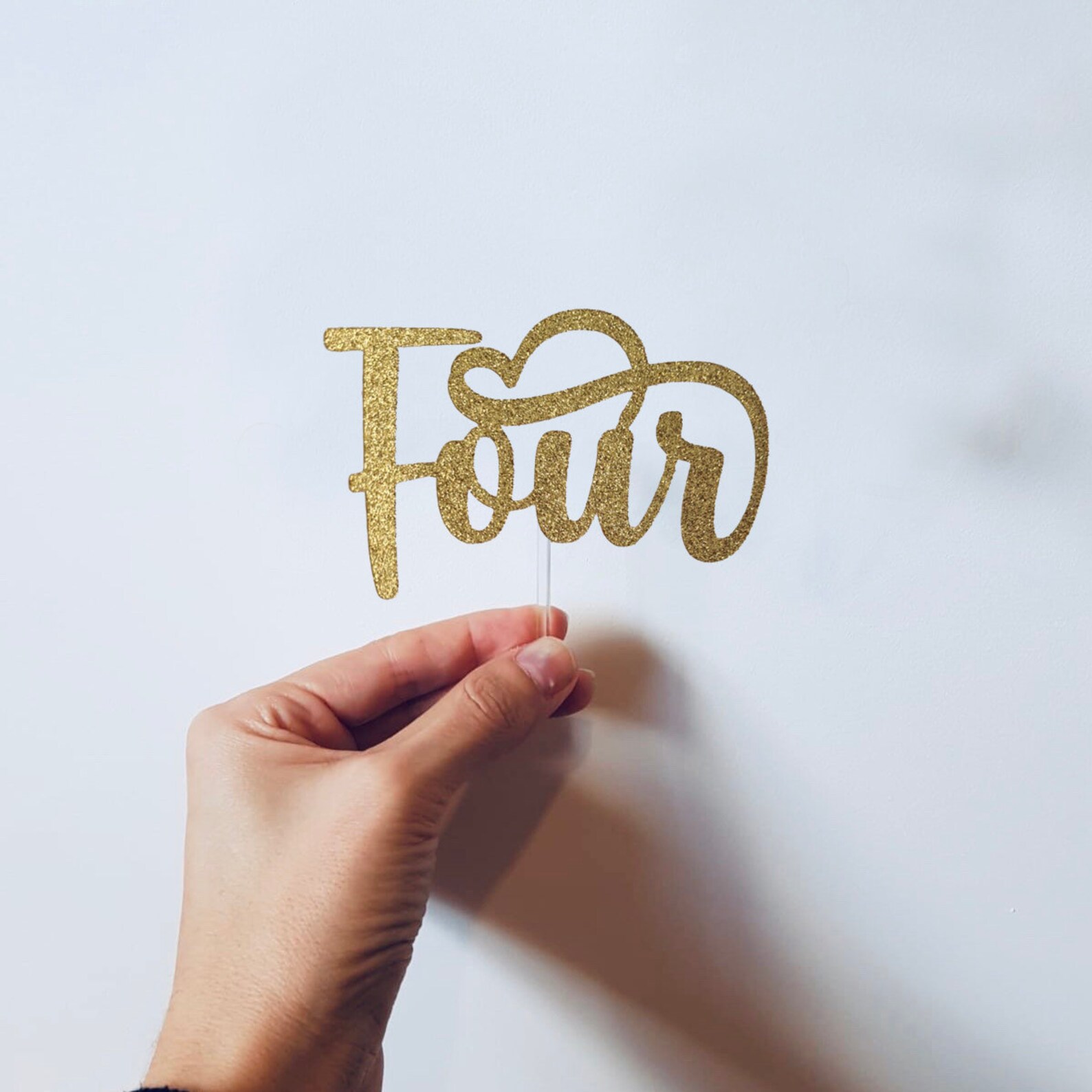 Number Four Cake Topper Birthday Birthday Cake Topper - Etsy