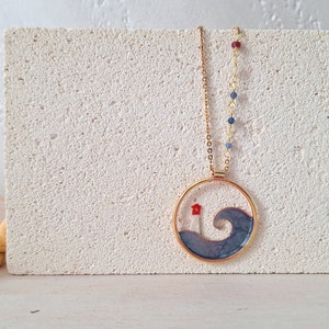 Lighthouse necklace, lighthouse jewelry, lighthouse pendant, nautical jewelry, sea jewelry