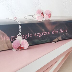 Federa Cuscino Quadrata 60x60 Con Fiore Di Orchidea – Decorazione Casa Matrimonio In Pelle Pesca - 3