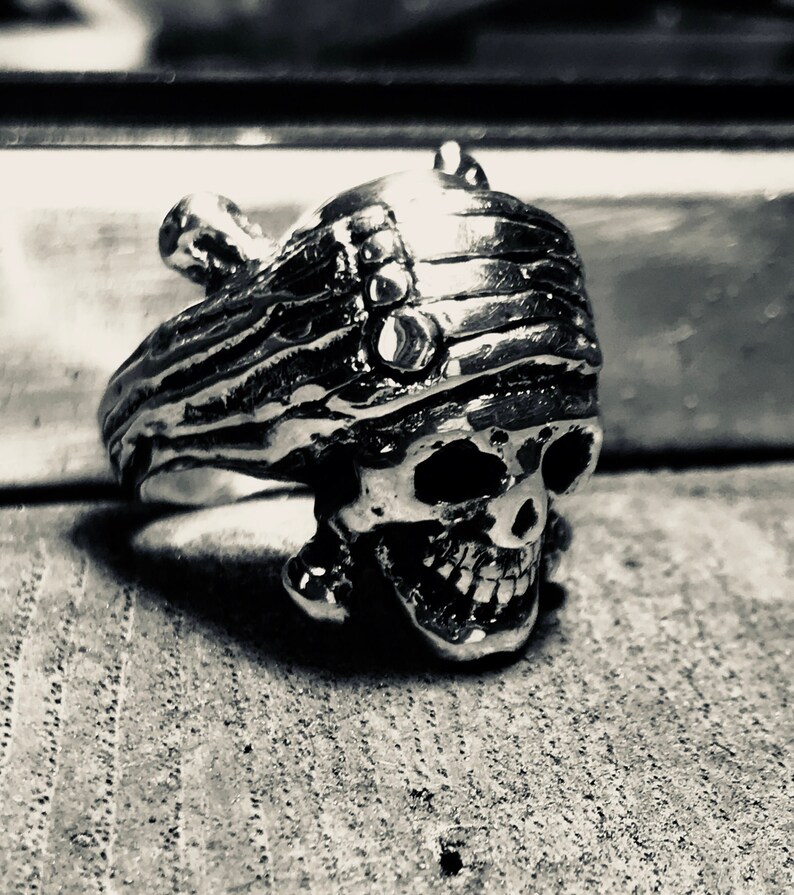 Anello teschio Johnny Depp in Argento 925