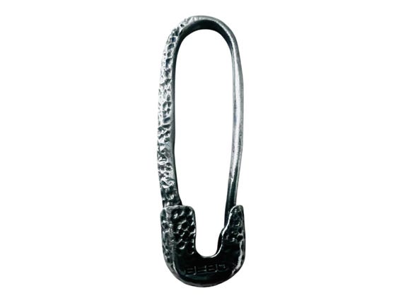 Cortes Safety Pin Earring Model Johnny Depp in Solid Silver 925