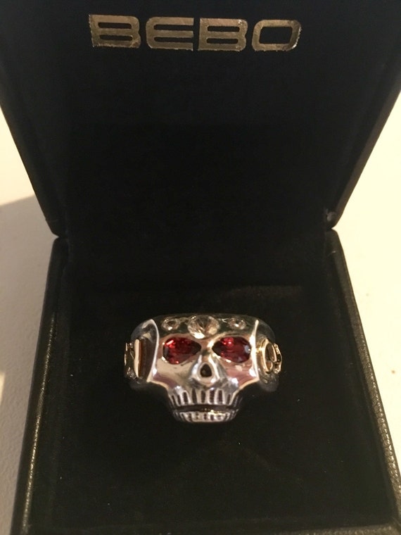 Anello teschio Johnny Depp in Argento 925