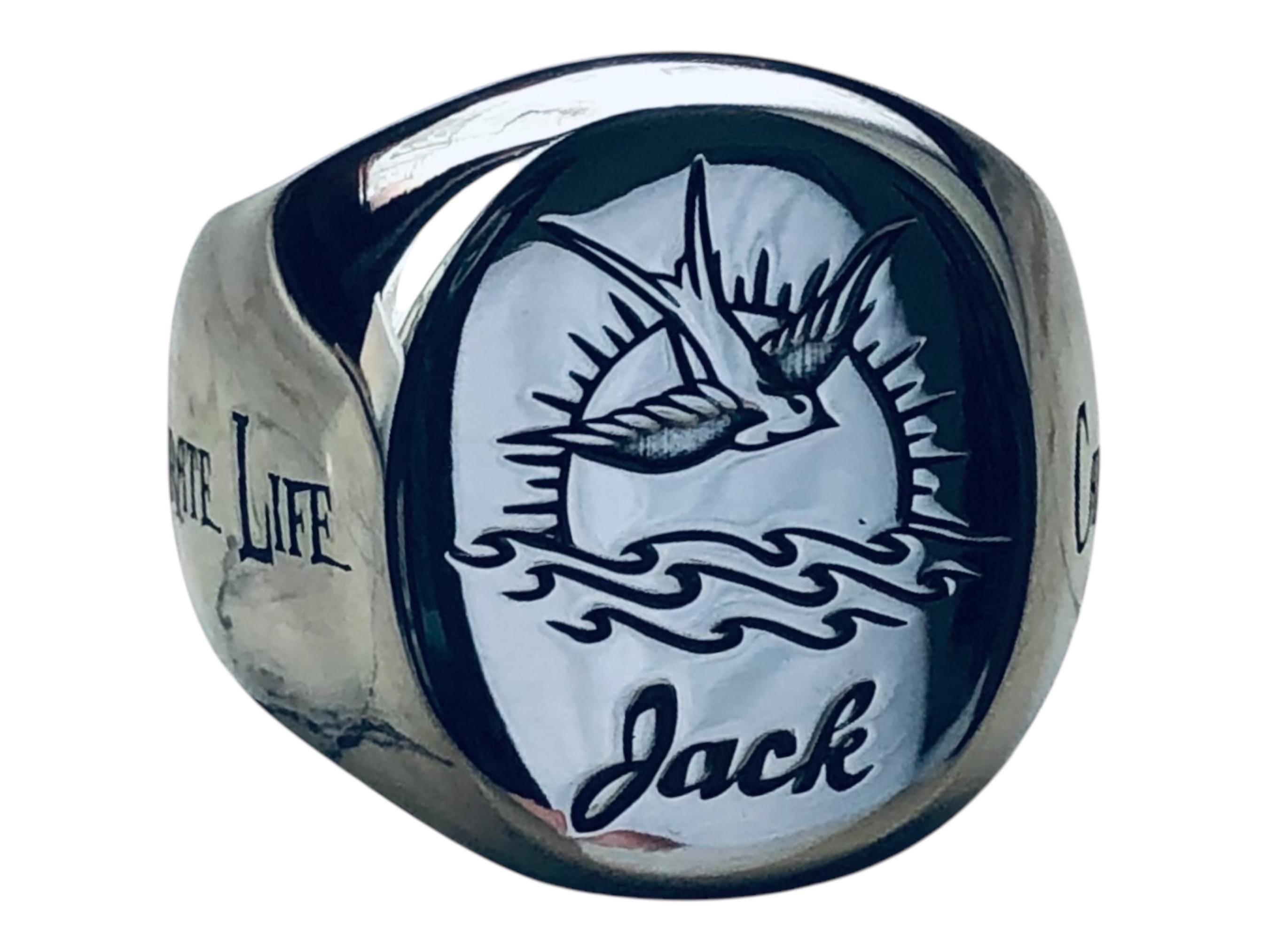 サイコ！ジョニーデップ　ジャックスパロー船長のドラゴンリング ジョニーデップ 着 ジャック・スパロウ ドラゴンリング シルバー