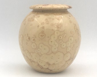 Pottery Cremation Urn, Urn for Human Ashes, Ceramic Cremation Urn, Unique Urn, Burial Cremation Urn, 85 Cubic Inches