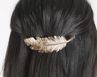 Automatic Gold Color Hair Clip, Cute Hair Accessory for Women, Hair Pin for Party, Girl Hair Care, Chic Barrette for Women, Gift for Her