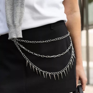 Harajuku Style Waist Chain Belt , Punk Pants Accessory,Party Accessories, Back of Pants,Gift For Her/Him