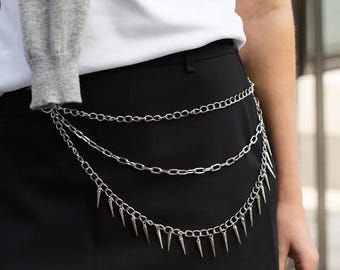 Harajuku Style Waist Chain Belt , Punk Pants Accessory,Party Accessories, Back of Pants,Gift For Her/Him