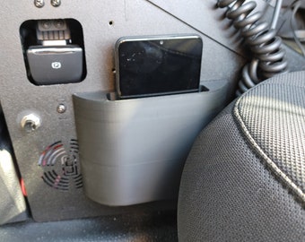 Police Car Magnetic Cell Phone Holder Attaches to Center Console for Law Enforcement and Patrol Car