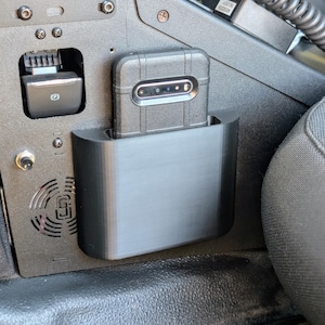 Police Car Magnetic Cell Phone Holder | Attaches to Center Console for Law Enforcement and Patrol Car