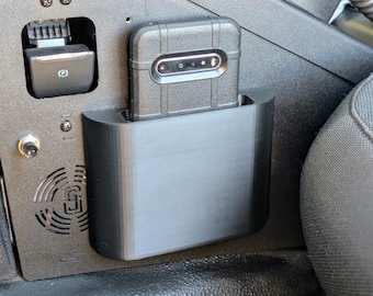 Police Car Magnetic Cell Phone Holder | Attaches to Center Console for Law Enforcement and Patrol Car