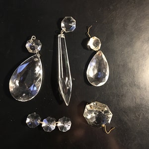 Chandelier Crystals - Mixed Crystals and Pins - Miscellaneous Chandelier Glass