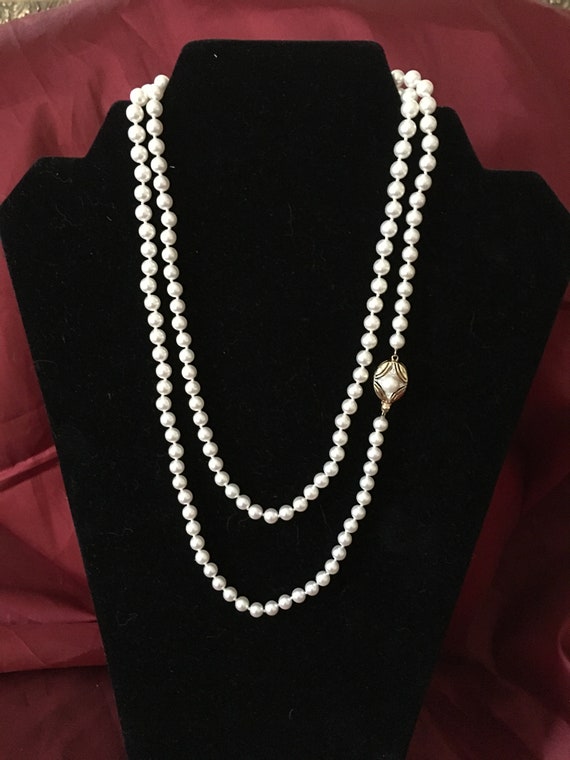 Pearl Necklace Pearl Rope | Etsy