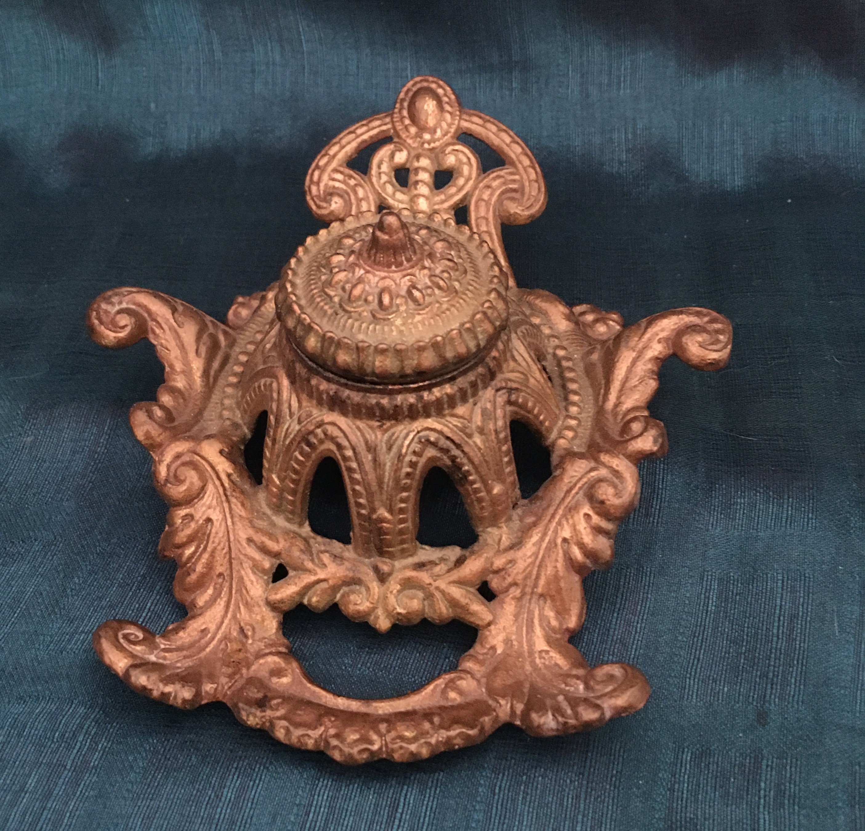 Ink Well Art Nouveau Ink Well Antique Ink Well Etsy