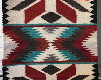 Small Navajo Weaving with Natural Dies -