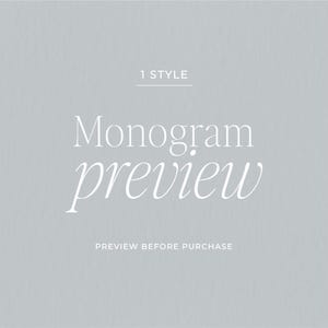 ADD ON - 1 Style Pre-made Monogram Logo Preview – Personalized Initials & Digital Draft