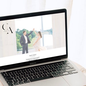 Modernes Hochzeitsmonogramm, vorgefertigtes Logo-Design, Hochzeitspaar-Logo, minimalistisches Hochzeitsmonogramm, Initiallogo, anpassbares Hochzeitsmonogramm Bild 9