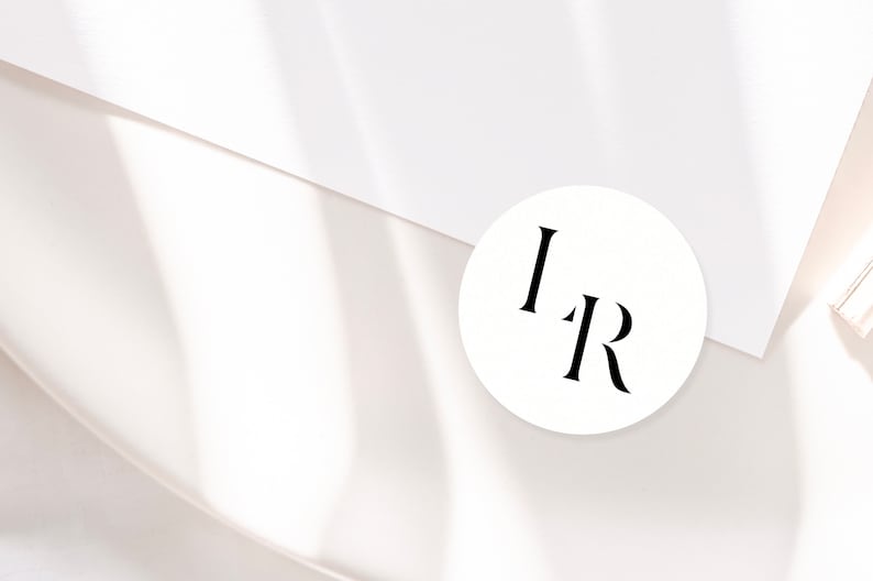 Modernes Hochzeitsmonogramm, vorgefertigtes Logo-Design, Hochzeitspaar-Logo, minimalistisches Hochzeitsmonogramm, Initiallogo, anpassbares Hochzeitsmonogramm Bild 8