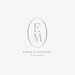 Modern Wedding Monogram, Chic Logo, Stylish Wedding Couple Logo ...