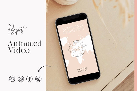 Animated Destination Wedding Invitation Passport Wedding - Etsy Animated Destination Wedding Invitation Passport Wedding - Etsy