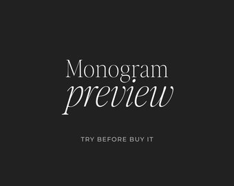ADD-ON - Monogram Logo Preview
