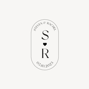 Modern wedding Monogram, Premade Logo Design, Wedding initials Logo, Minimalist Wedding Monogram, Couple Logo, Customizable wedding monogram
