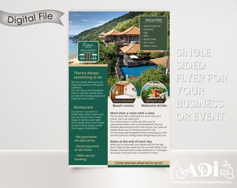 Custom Flyer Designed for Your Event, Business, Social Media or Newsletter, One Sided Flyer Design. Half letter or A5 pdf file