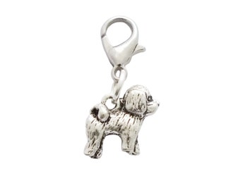 Tibetan Terrier - Dog 3D - Bag Charm * Zipper Charm * Necklace or Bracelet Clipon pendant charm