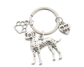 Dalmatian - Love my Dog Key Ring