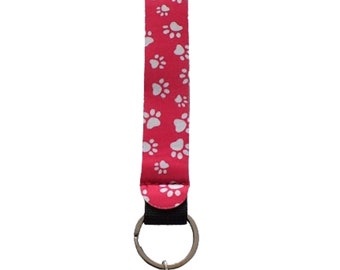 Porte-clés Best Friend Pawprint en néoprène avec dragonne - Porte-clés pour promeneur de chiens