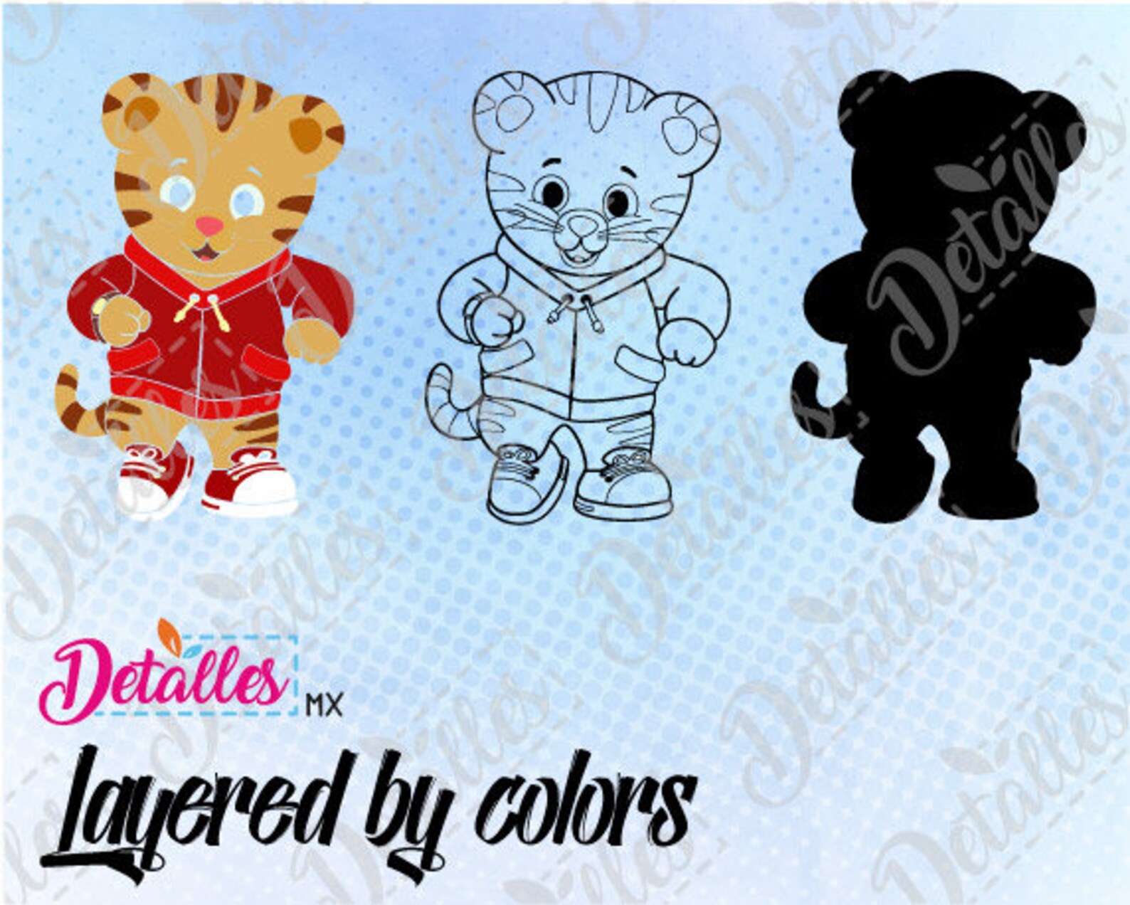 Daniel Tiger SVG Cutting Vector Eps High Quality design | Etsy