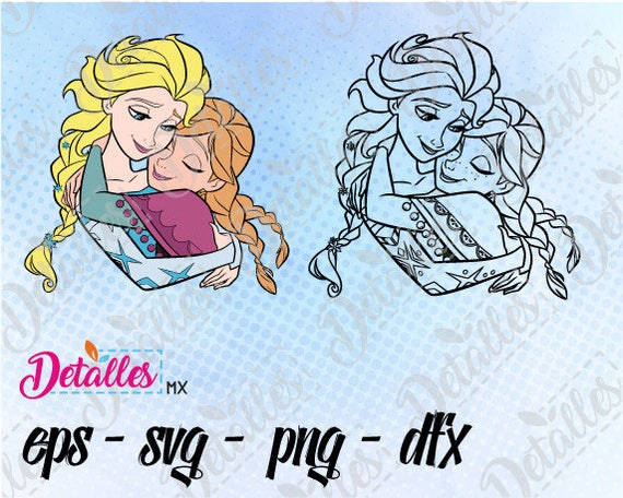 Download Disney Frozen SVG Ana Elsa Vector Cut Files Designs for | Etsy