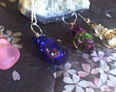 Glass Perfume Bottle Pendant Necklaces