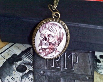 Colar Cabochão Homem Zumbi