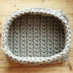 Crochet jute basket / storage basket / 100% natural materials / Ready to ship