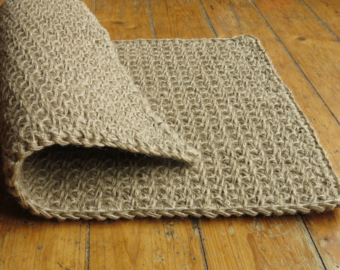 Jute Doormat Half Circle Crochet Doormat Jute Doormat Etsy