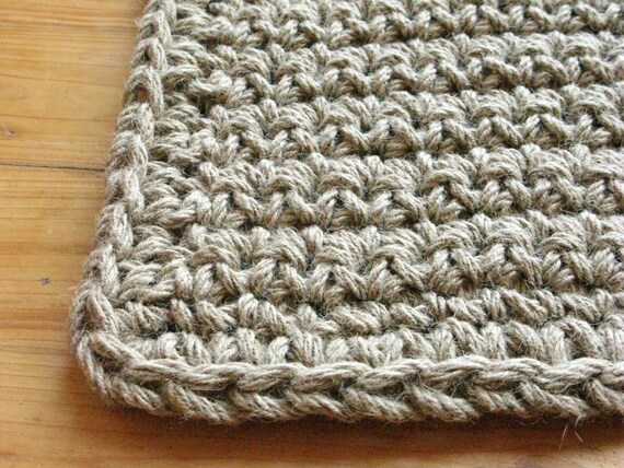 Crochet Jute Door Rug Jute Rope Rug Doormat Welcome Rug 100 Naturals Materials