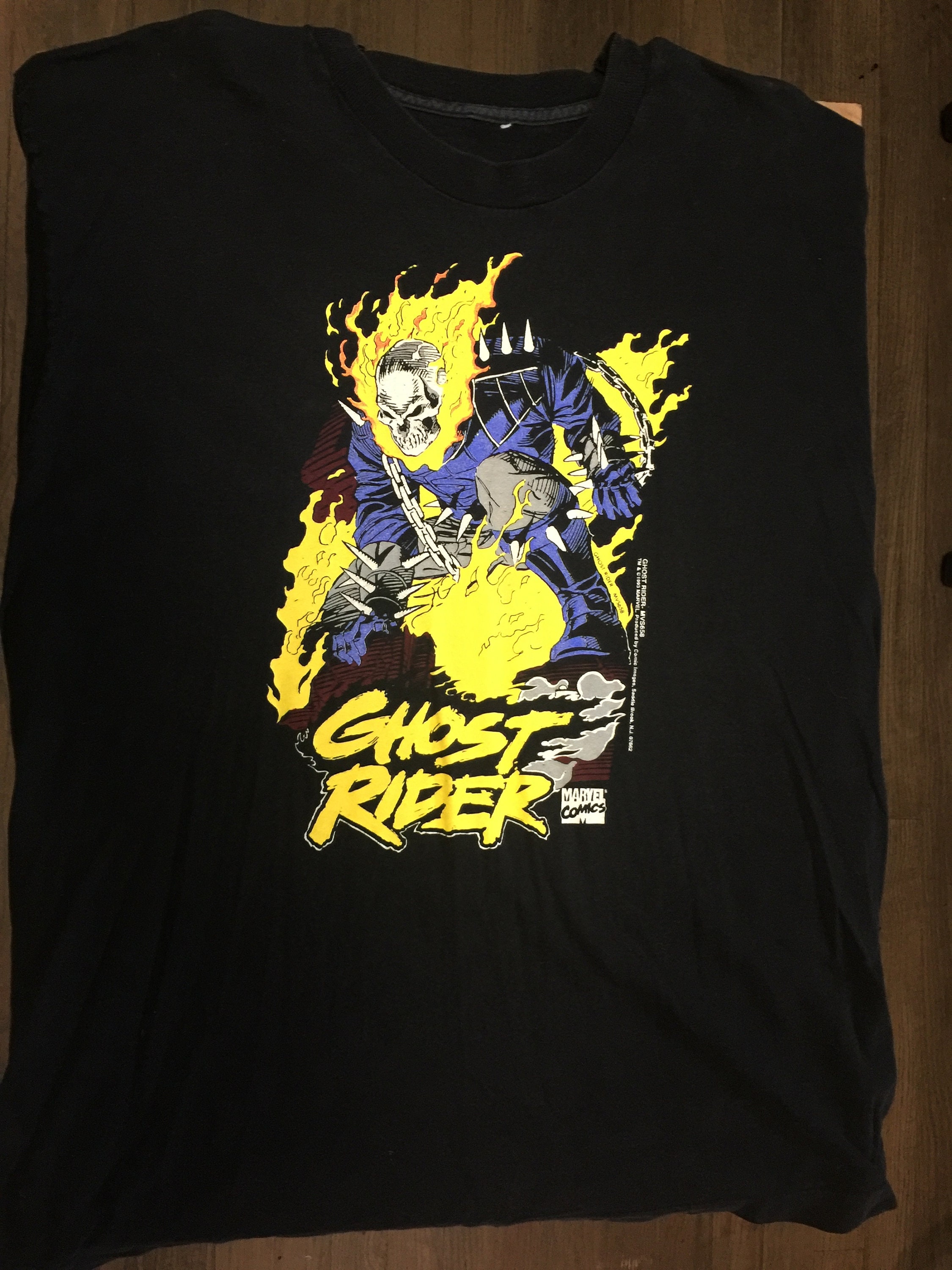 Vintage 1993 Marvel Ghost Rider Spirit of Vengeance T-shirt RARE 