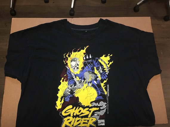 Vintage 1993 Marvel Ghost Rider Spirit of Vengeance T-shirt RARE