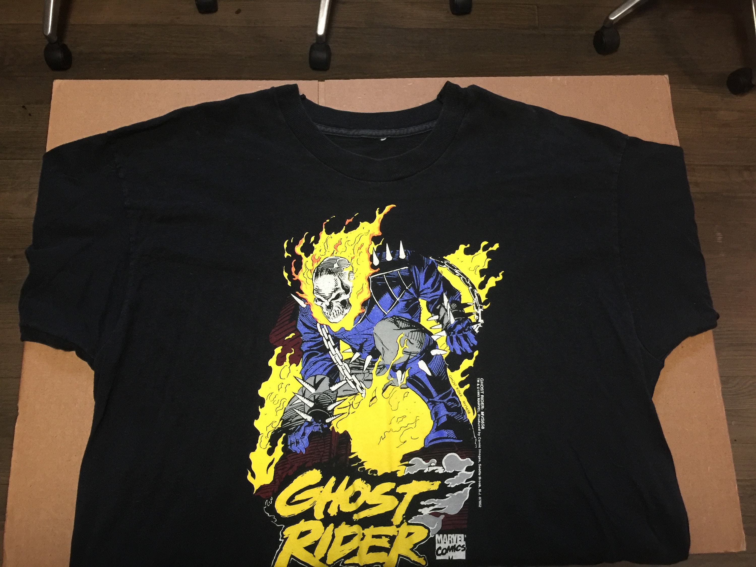 Vintage 1993 Marvel Ghost Rider Spirit of Vengeance T-shirt RARE