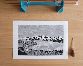 Kangchenjunga II - Himalayan Mountain Print