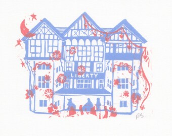 Liberty Block Print, A4