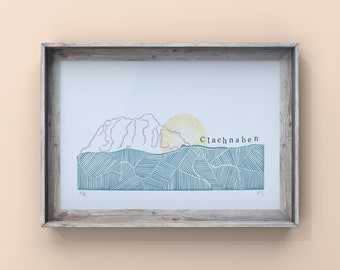 Clachnaben - Scottish Landscape - Pattern Print